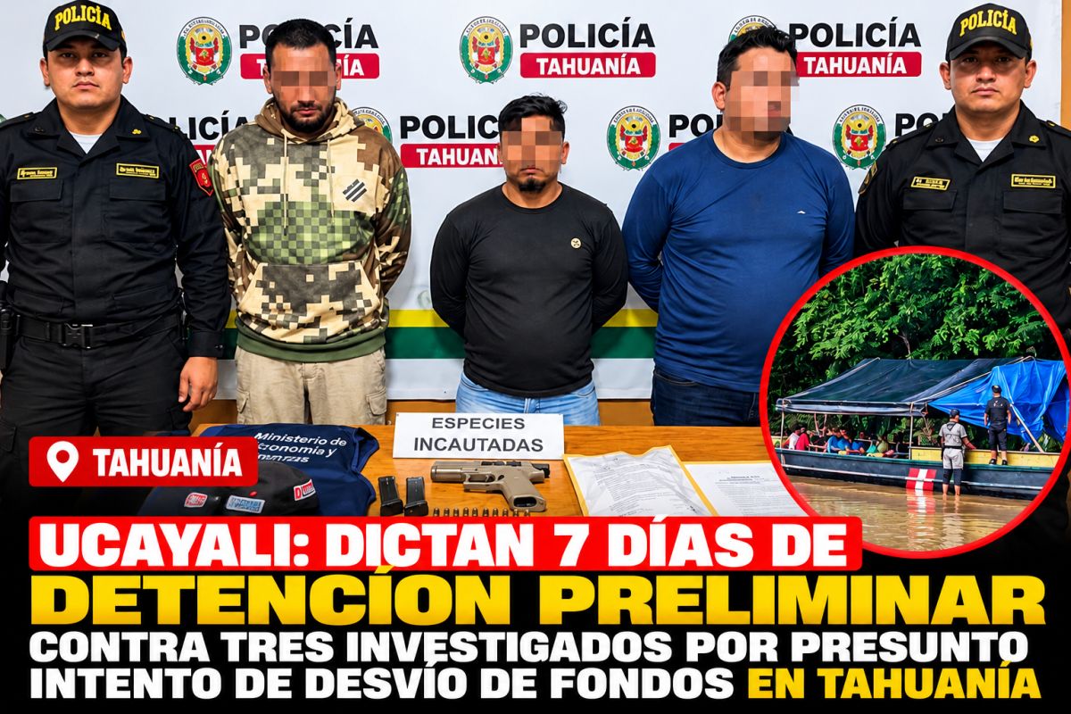 Tahuanía: dictan 7 días de detención a tres investigados por intento de desvío de fondos